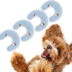 Cat Pillow, Small Pillow for Cat, Cat Blankets for Indoor, Pet Toy, Small Banana Donut Bed for Pets, Little Pillow for Cats No Heating Pad (Color: Blue × 4)